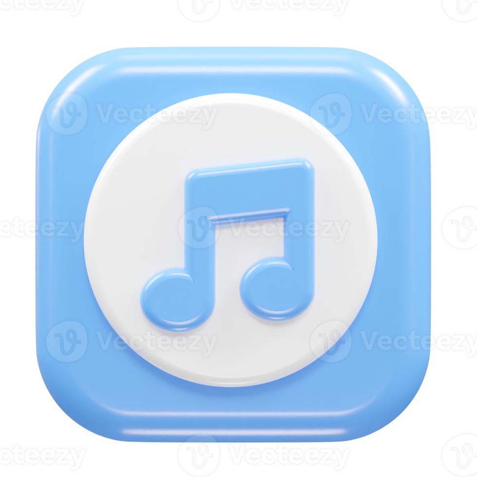 Music icon rendering transparent element png