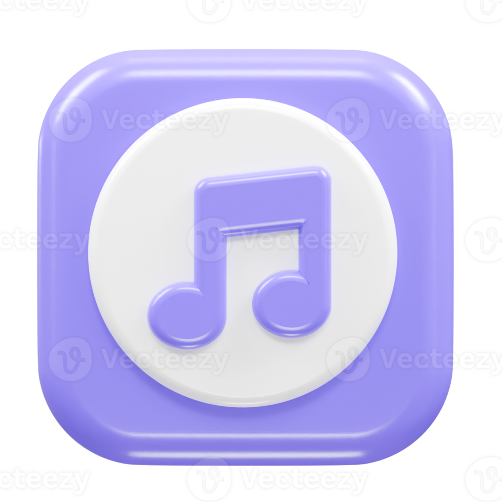 Music icon rendering transparent element png