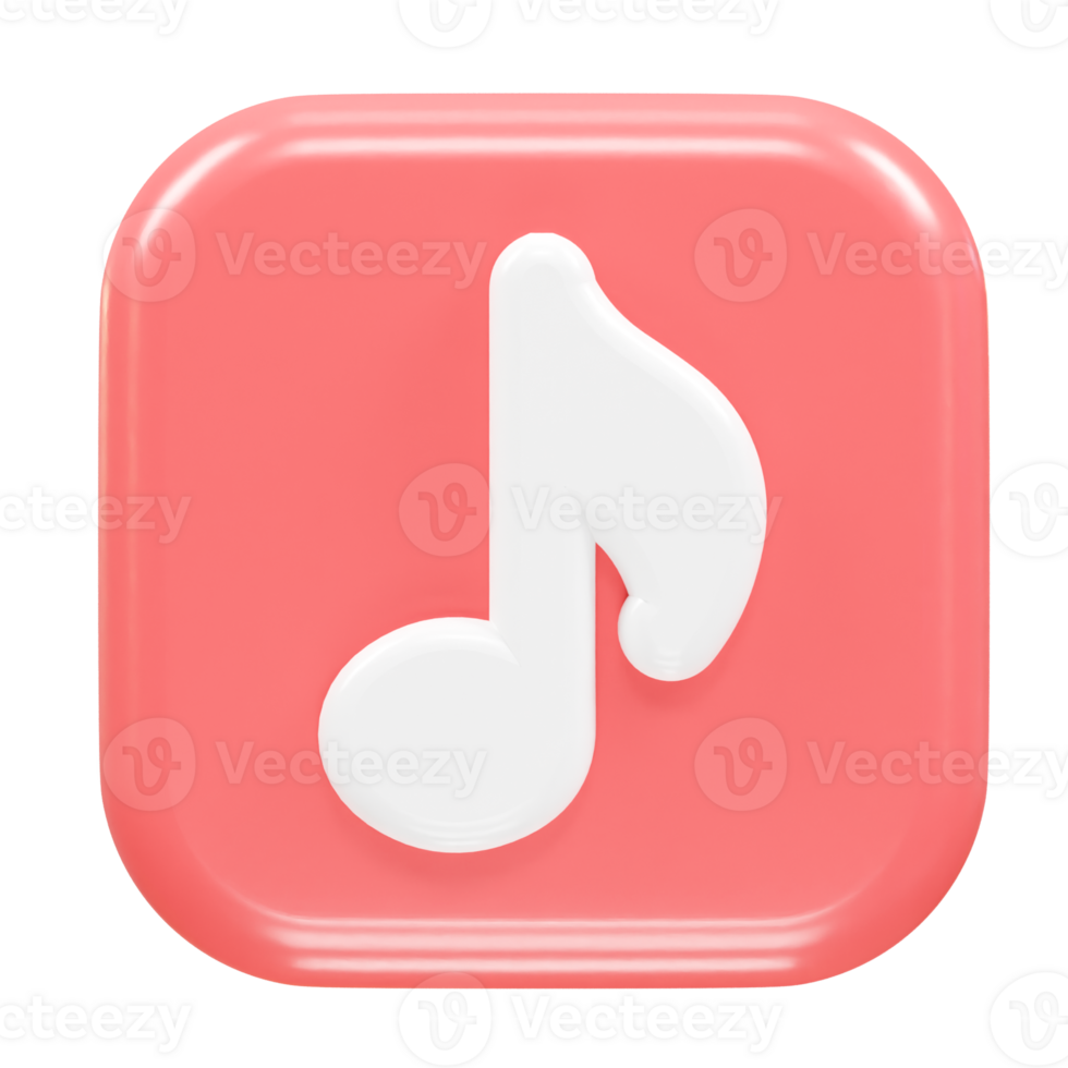 Music icon rendering transparent element png