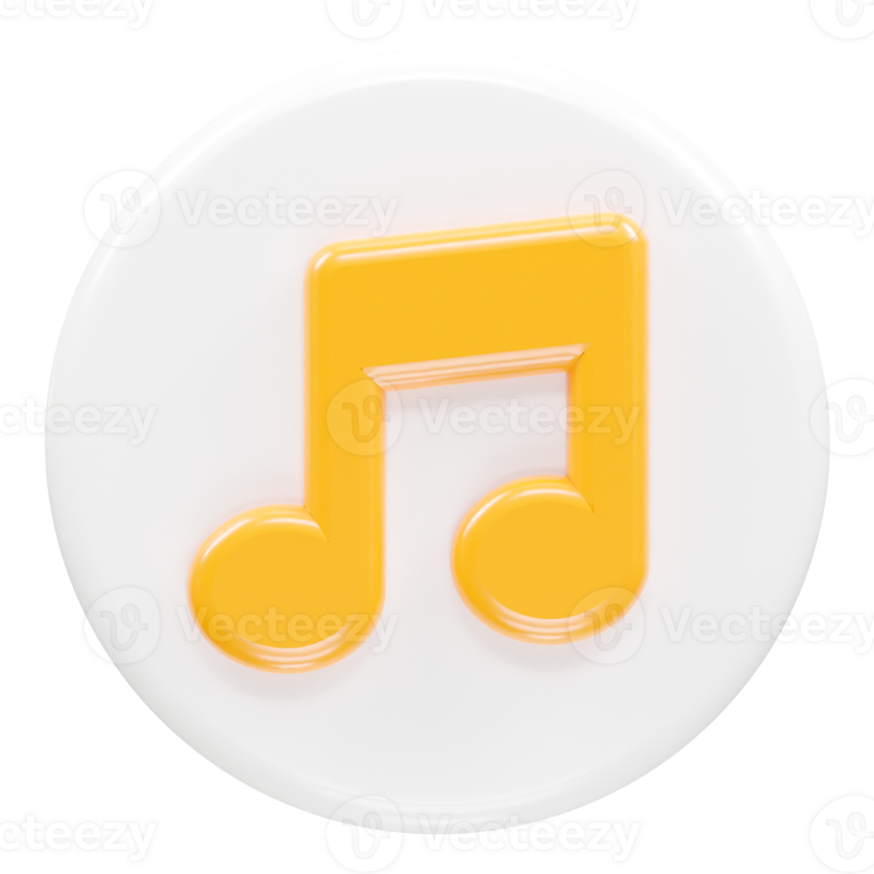 Music icon rendering transparent element png