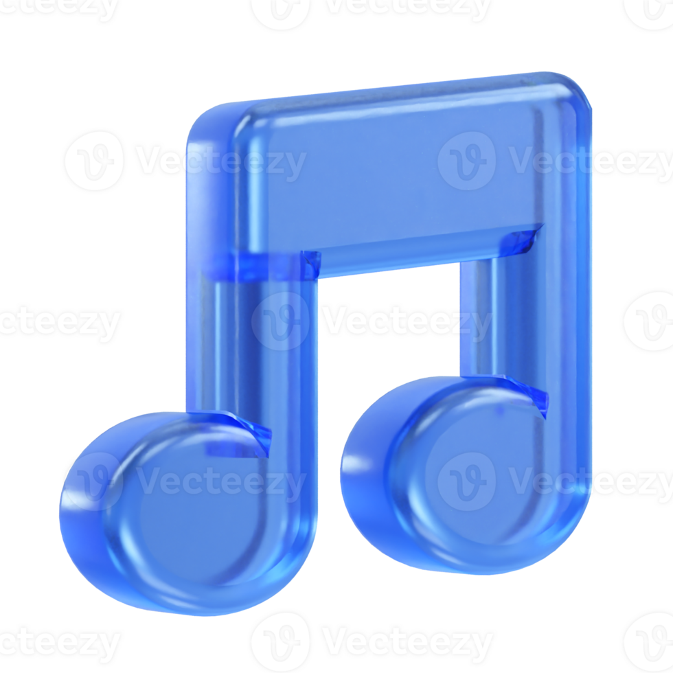 Music icon rendering transparent element png