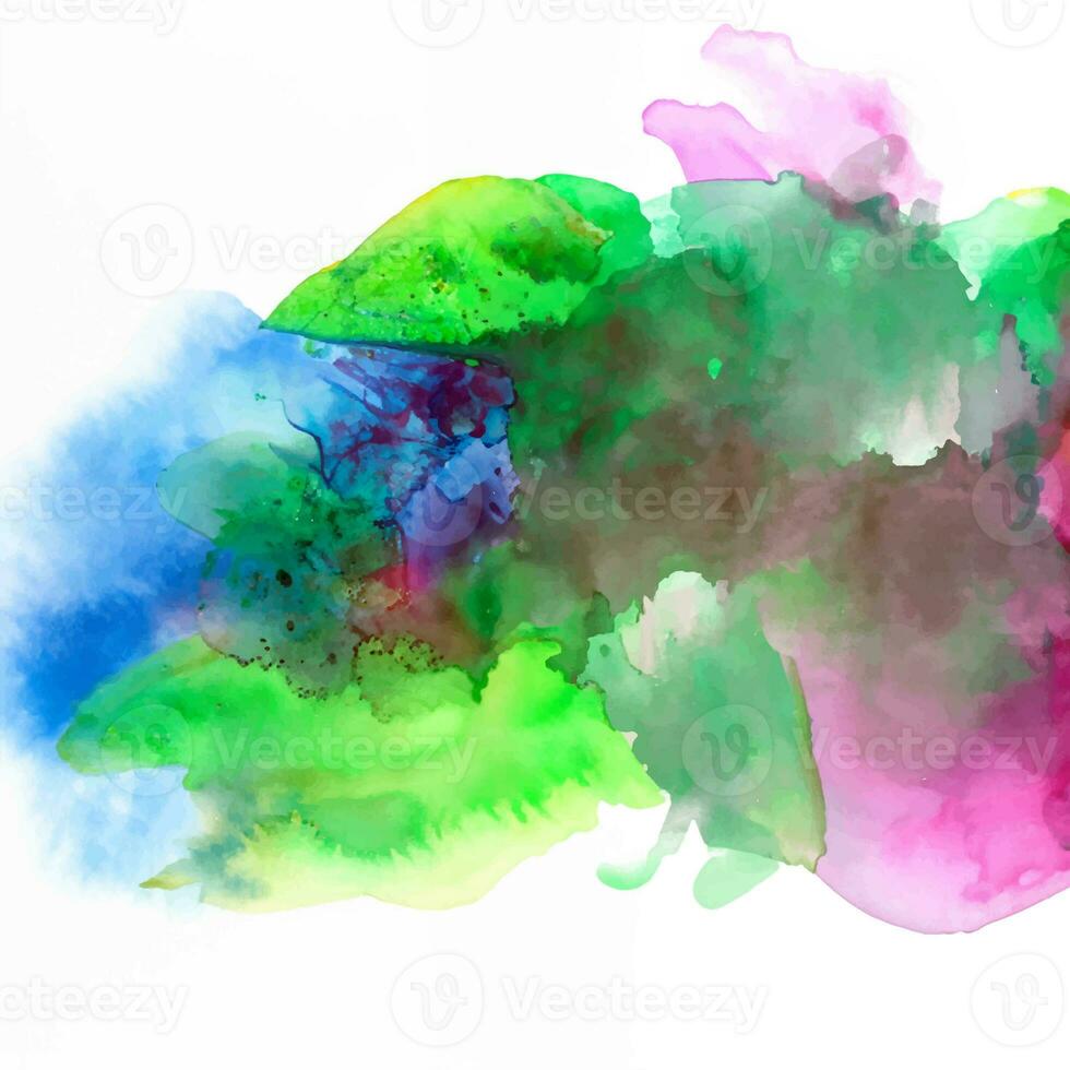 Soft watercolor splash stain background photo