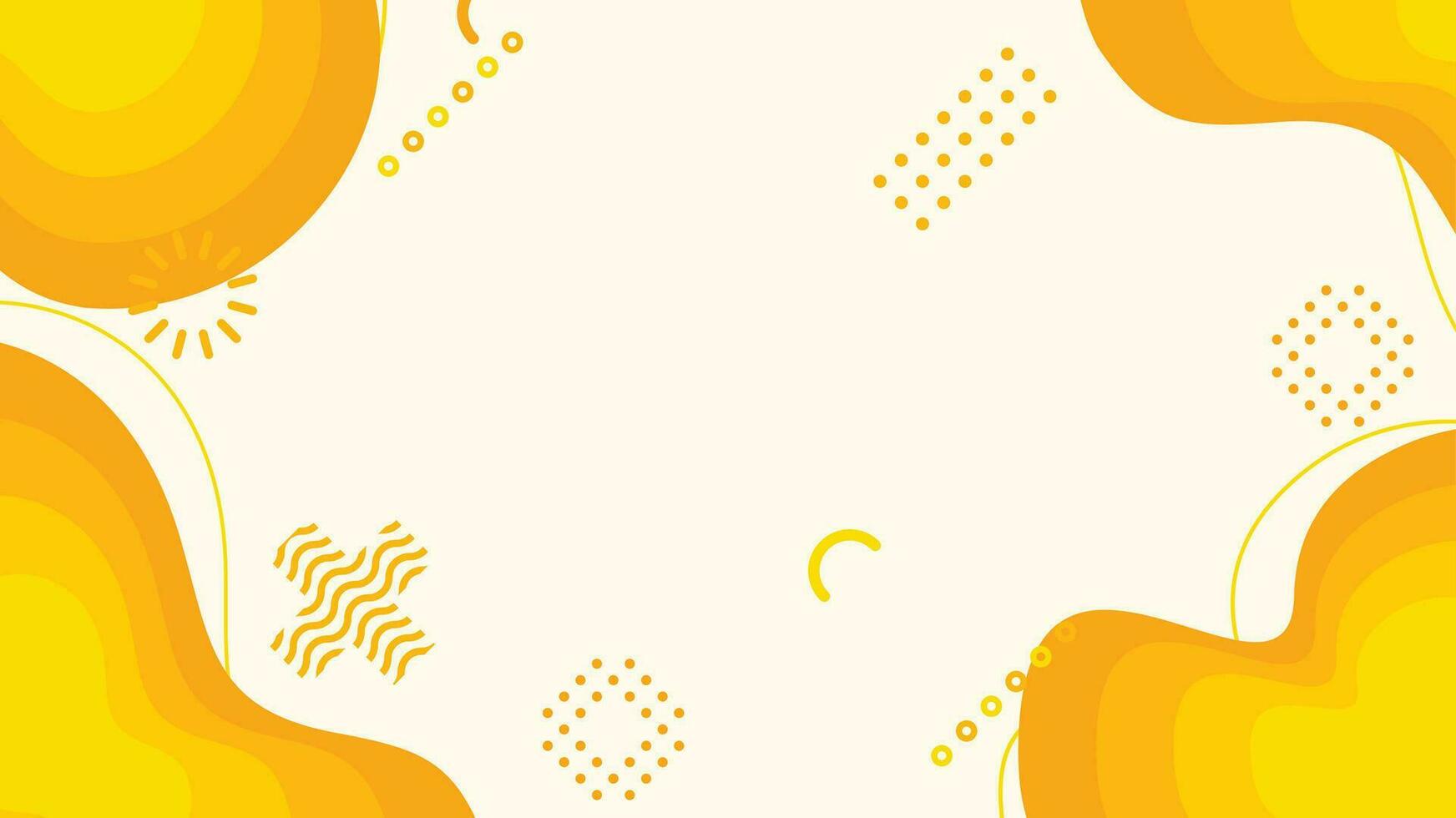 white and yellow dynamic fluid shapes abstract background vector