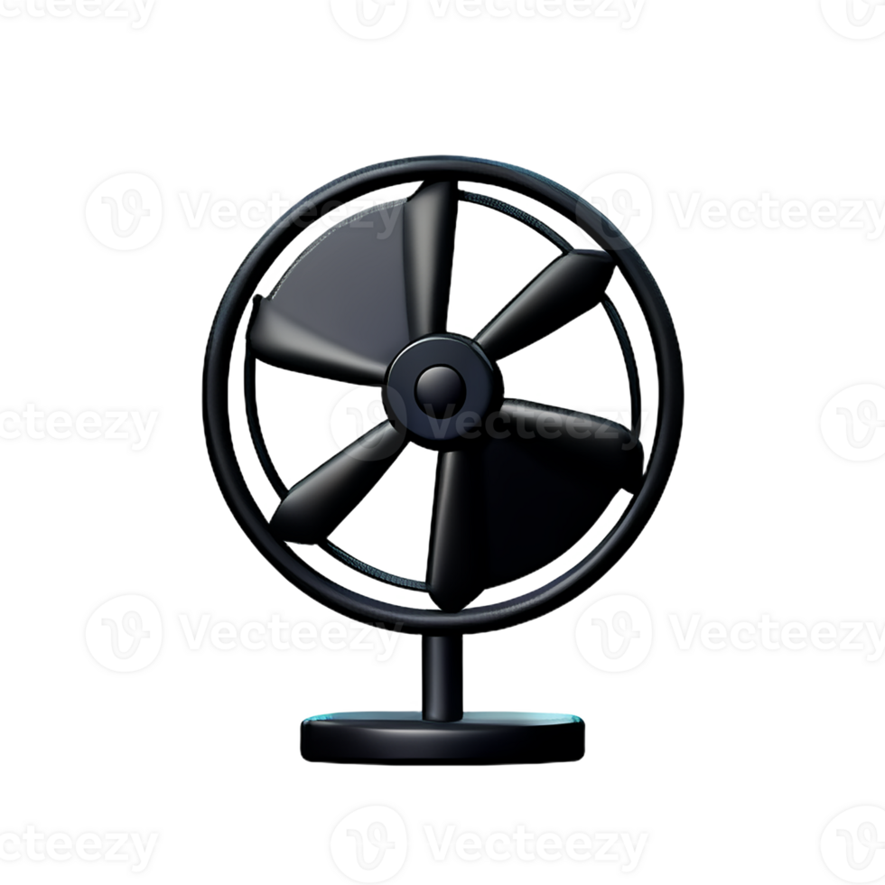 fan 3d rendering icon illustration png