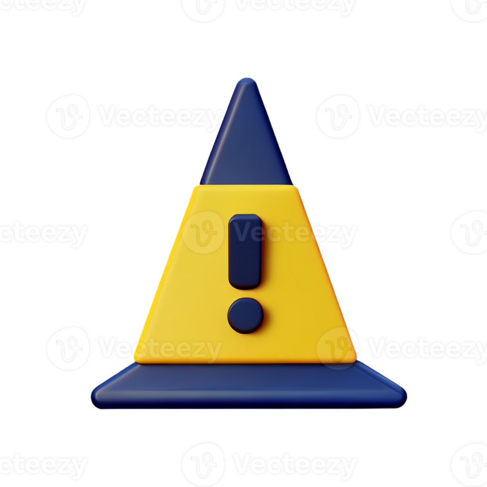 danger 3d rendering icon illustration png
