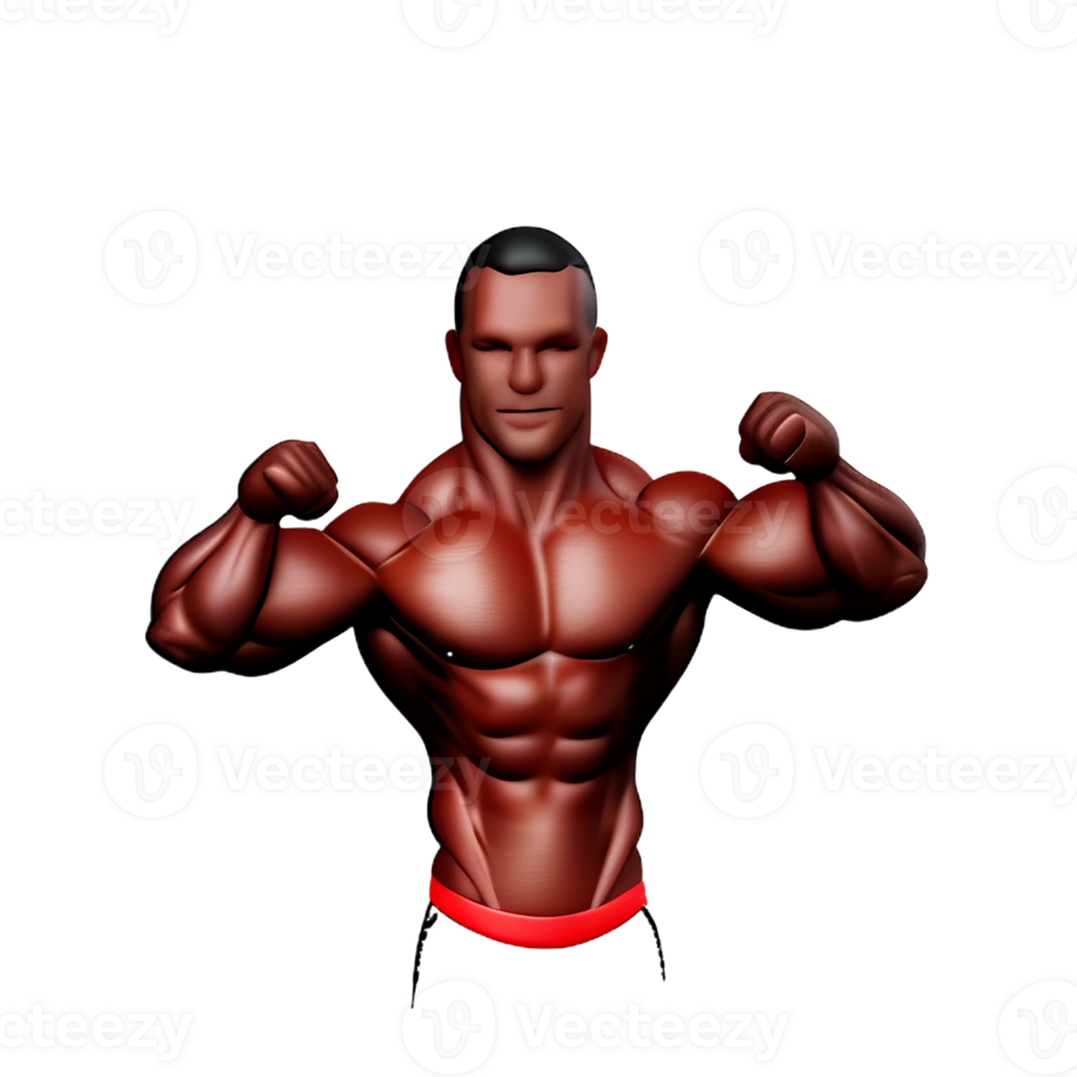 muscle 3d rendering icon illustration 28857252 PNG