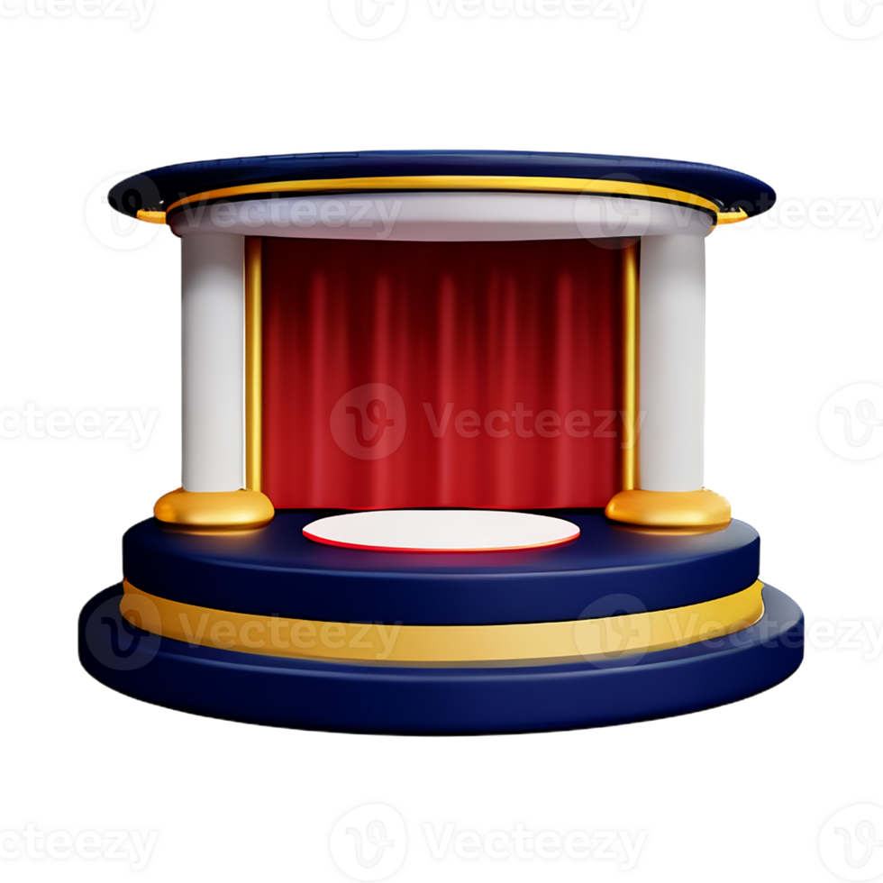 theater 3d rendering icon illustration png