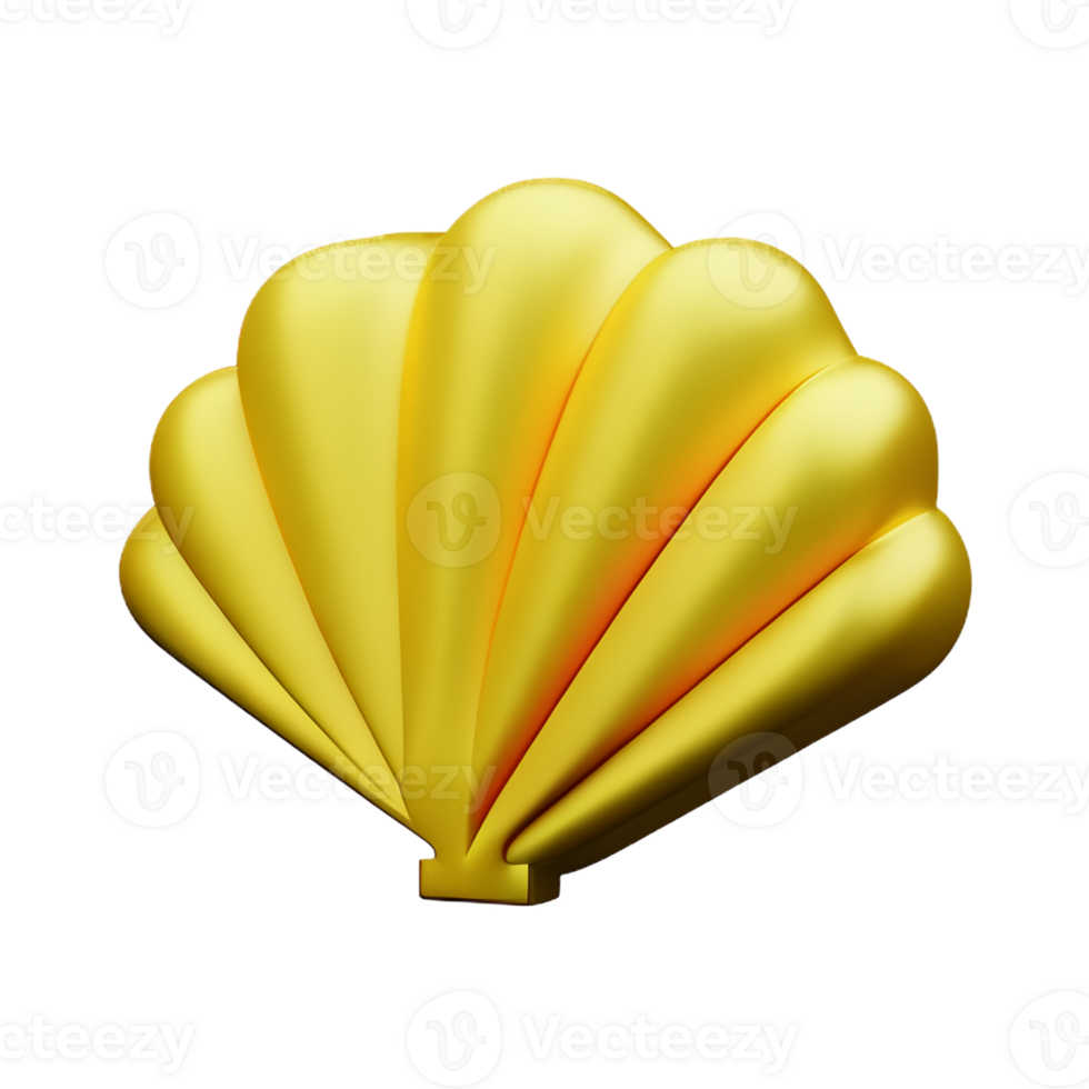 shell 3d rendering icon illustration png