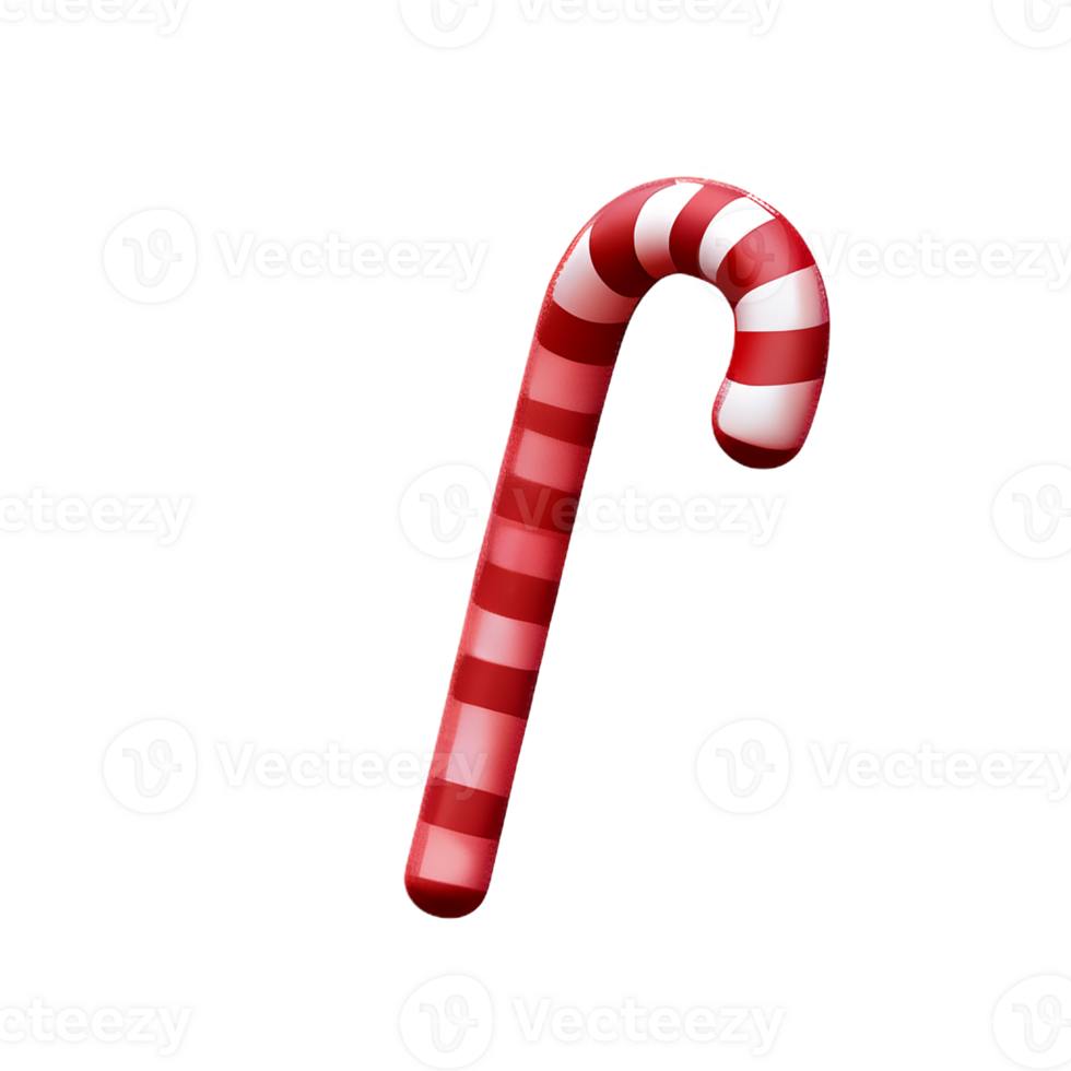 candy cane 3d rendering icon illustration png