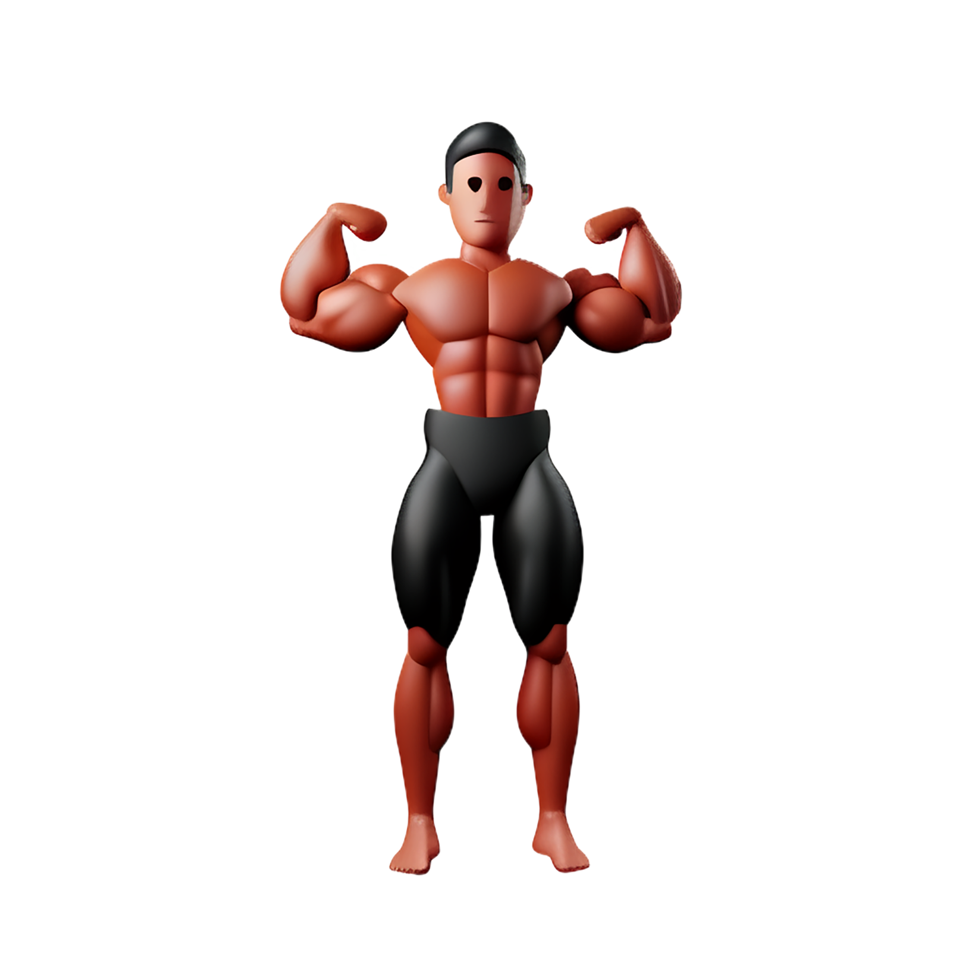 muscle 3d rendering icon illustration 28857252 PNG