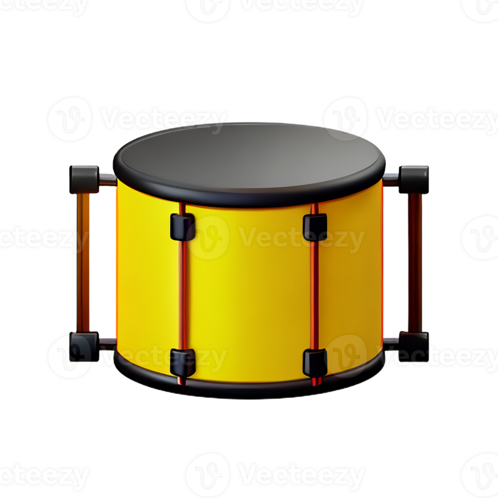 tambor 3d Renderização ícone ilustração png