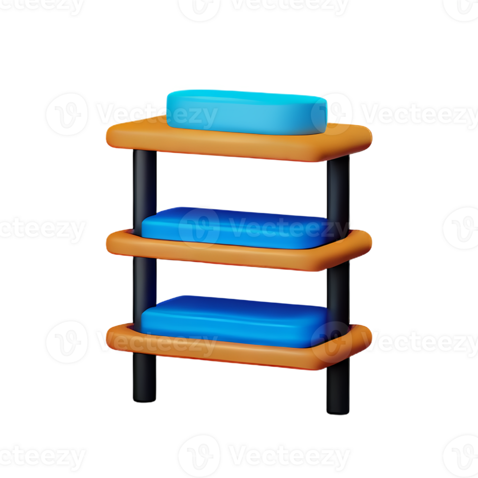 shelf 3d rendering icon illustration png
