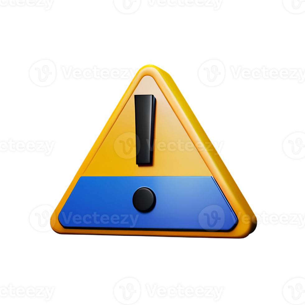 danger 3d rendering icon illustration png