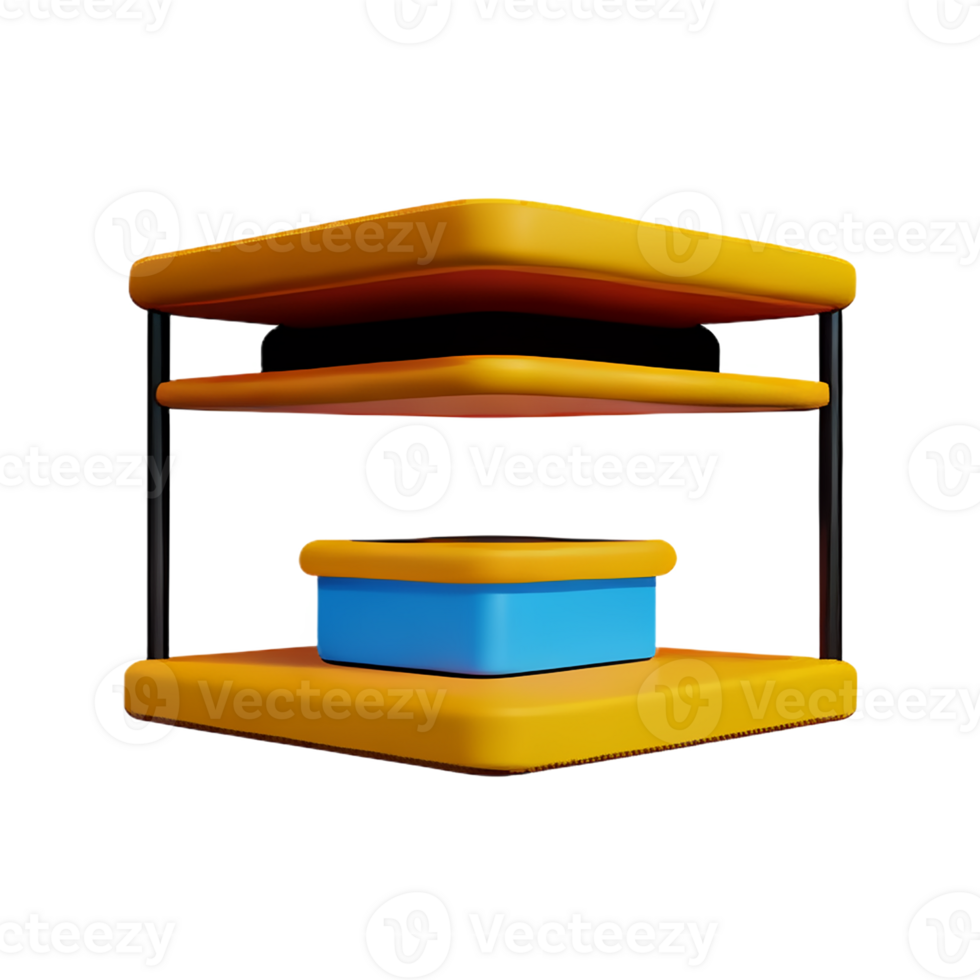 shelf 3d rendering icon illustration png