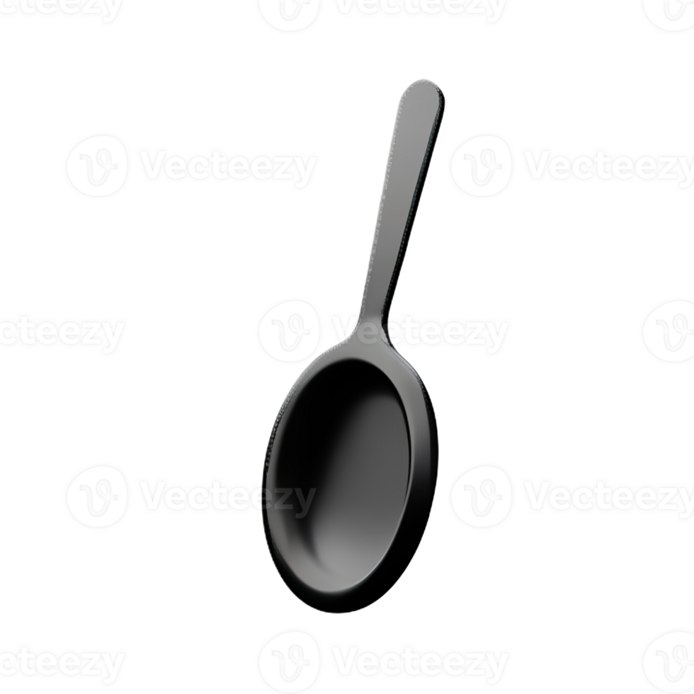 spoon 3d rendering icon illustration png