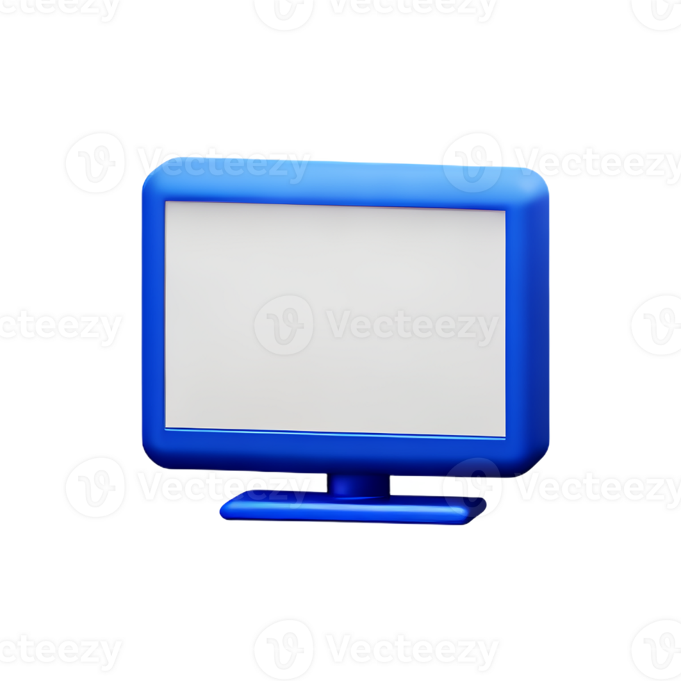 television 3d rendering icon illustration png