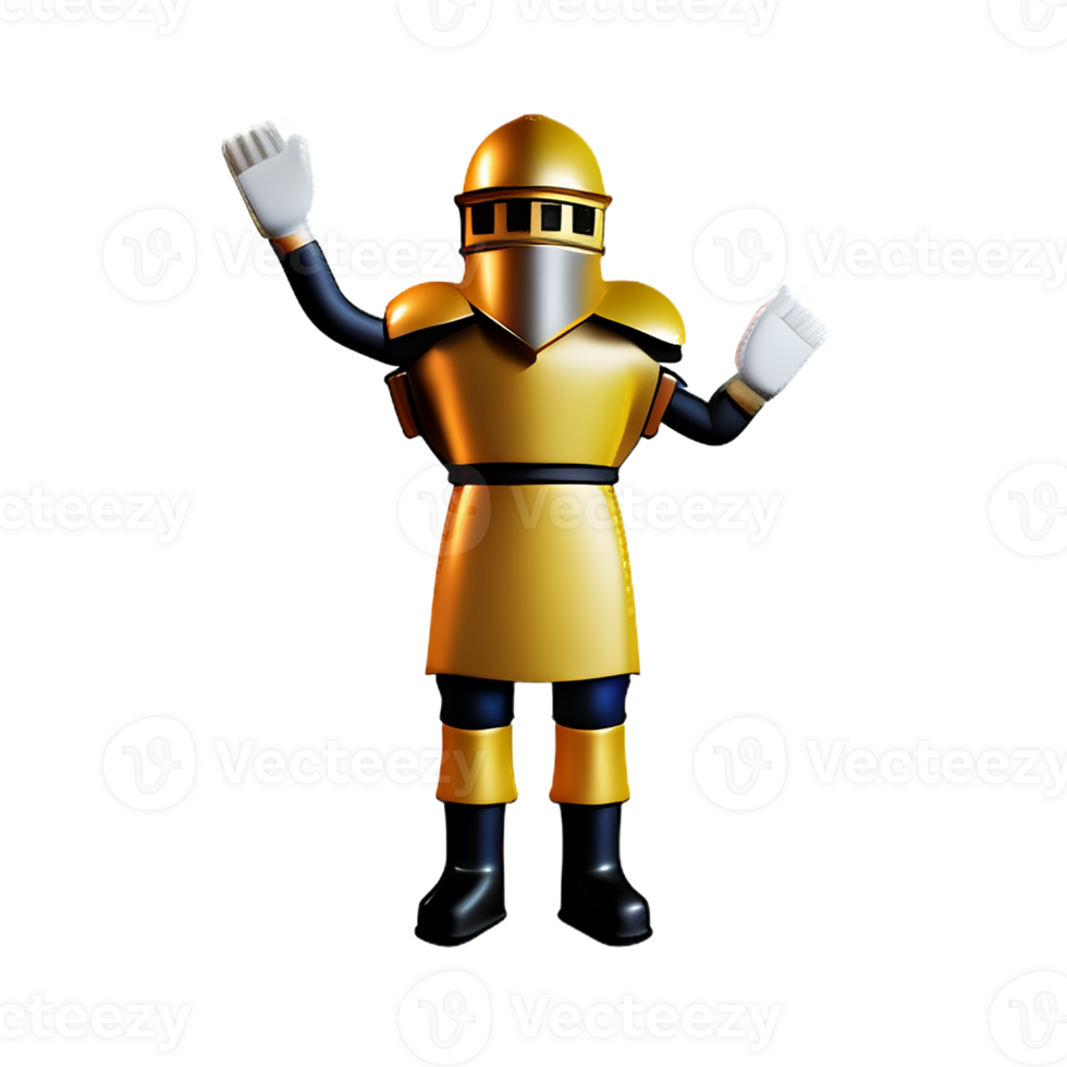 knight 3d rendering icon illustration png
