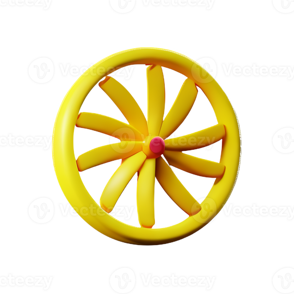 fan 3d rendering icon illustration png