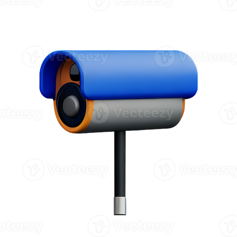 cctv 3d rendering icon illustration png