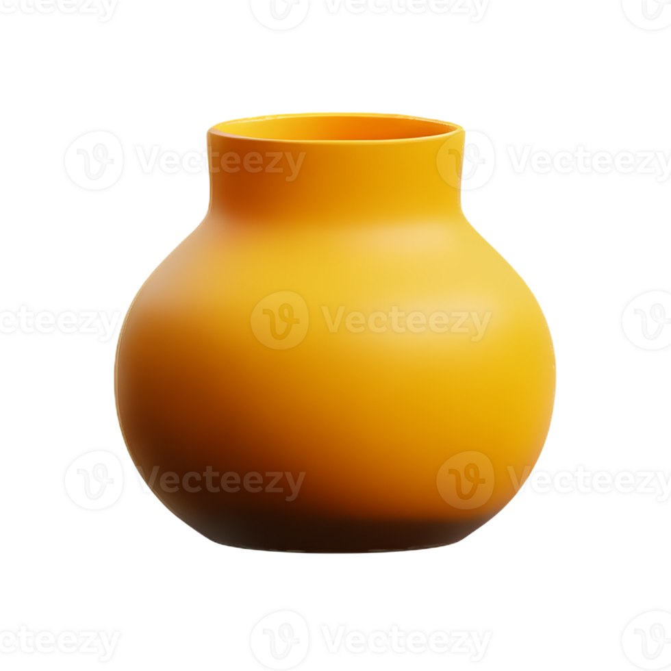 vase 3d rendering icon illustration png