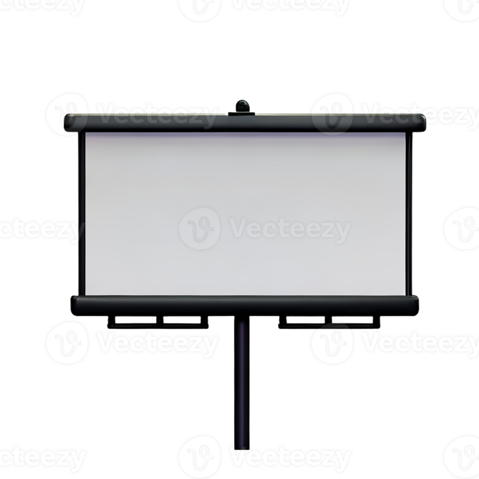 billboard 3d rendering icon illustration png