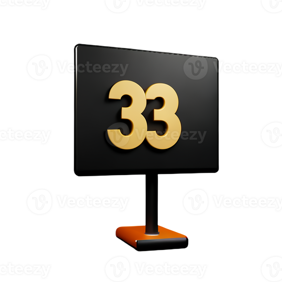 billboard 3d rendering icon illustration png