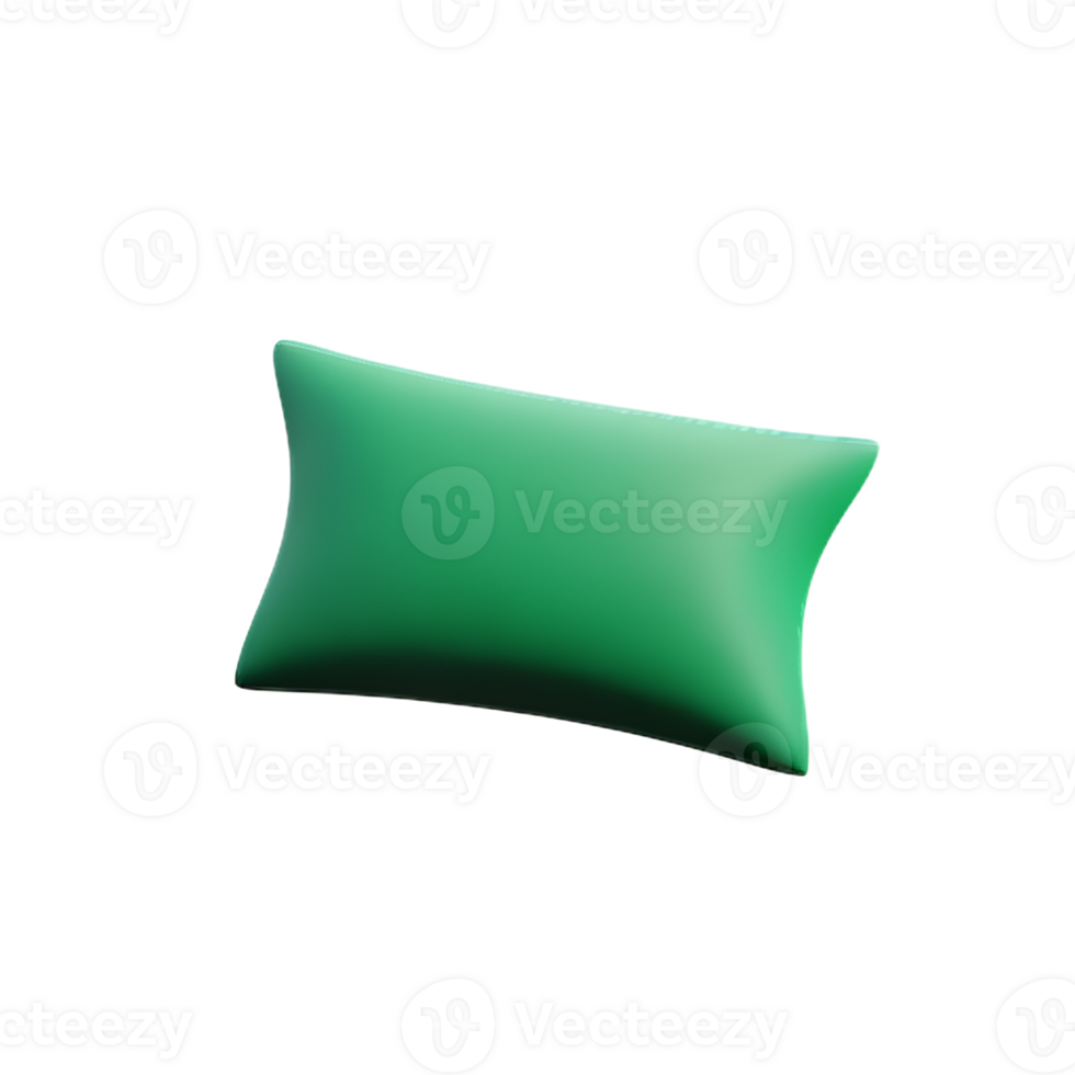 pillow 3d rendering icon illustration png