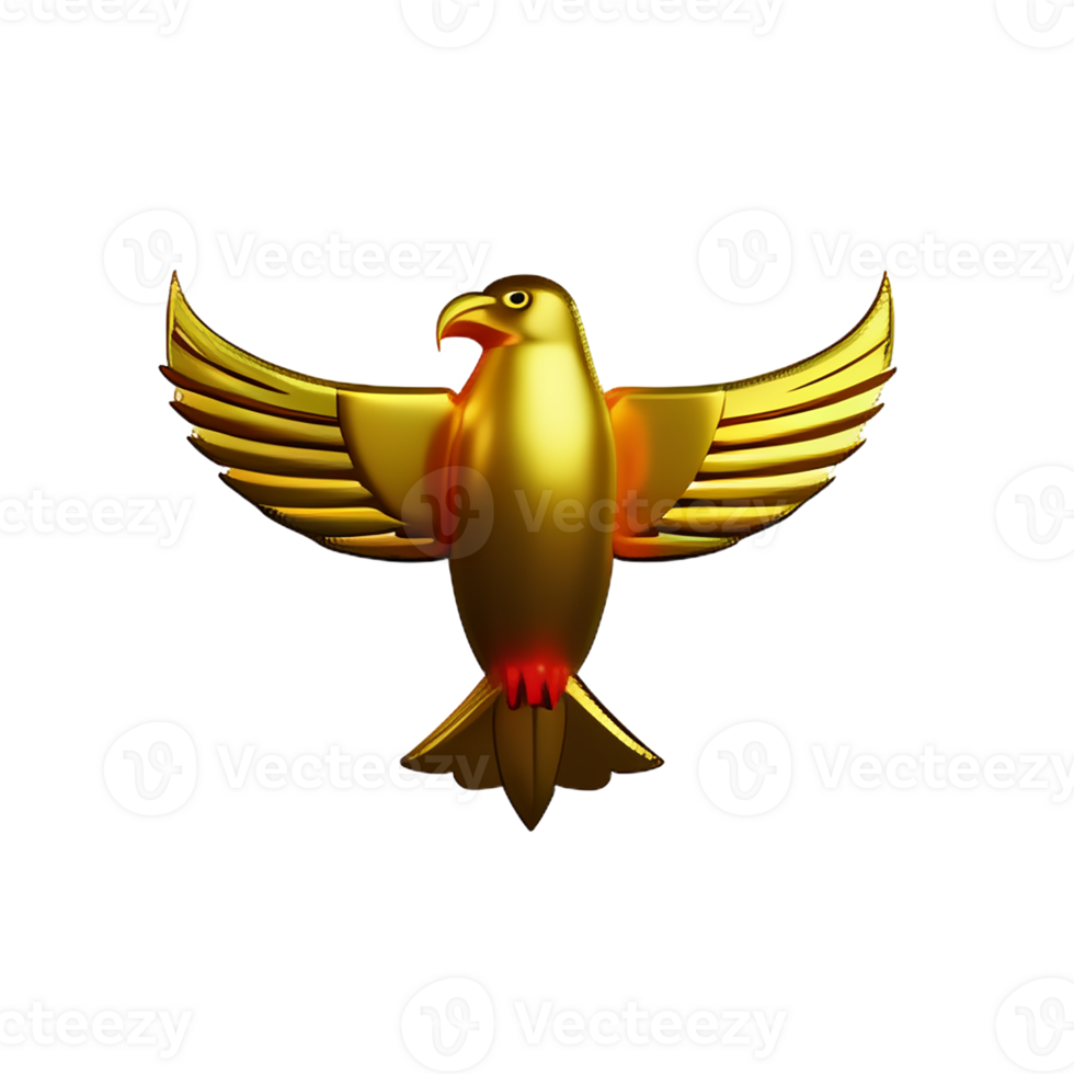 eagle 3d rendering icon illustration png