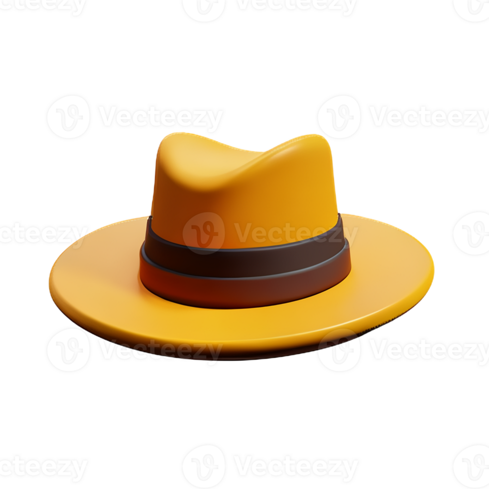 cowboy hoed 3d renderen icoon illustratie png