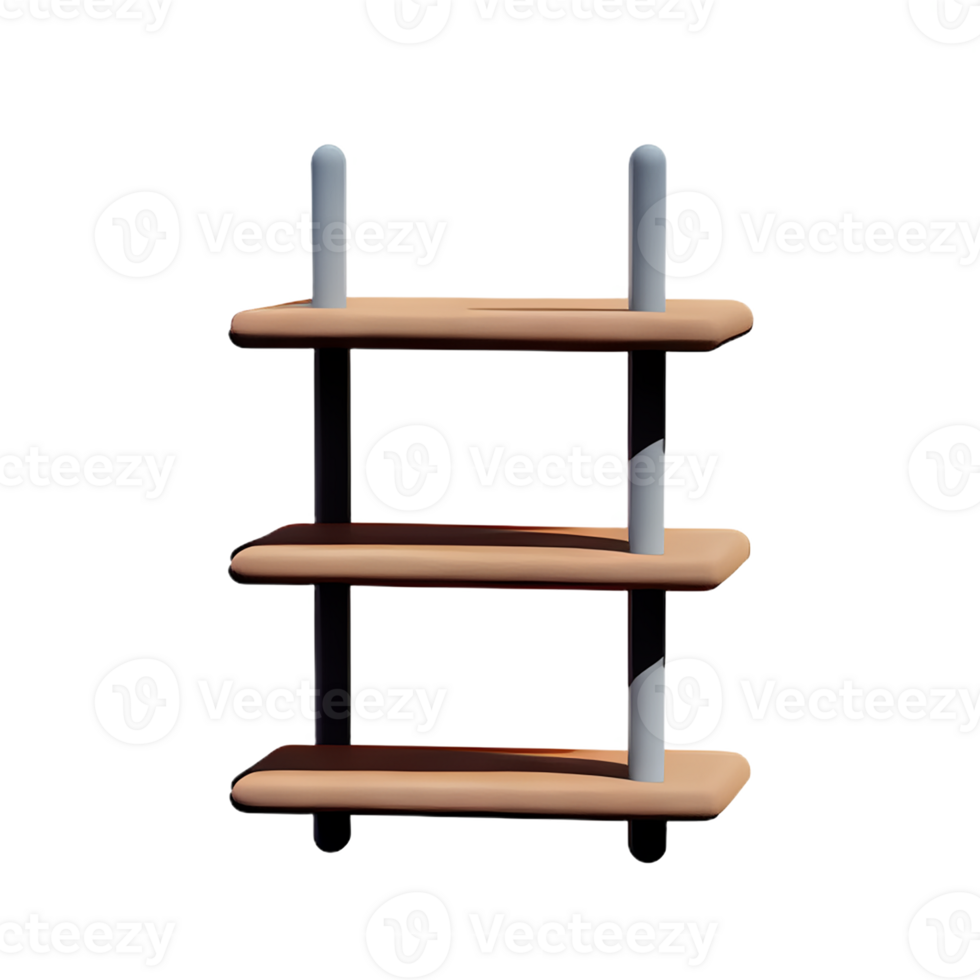 shelf 3d rendering icon illustration png