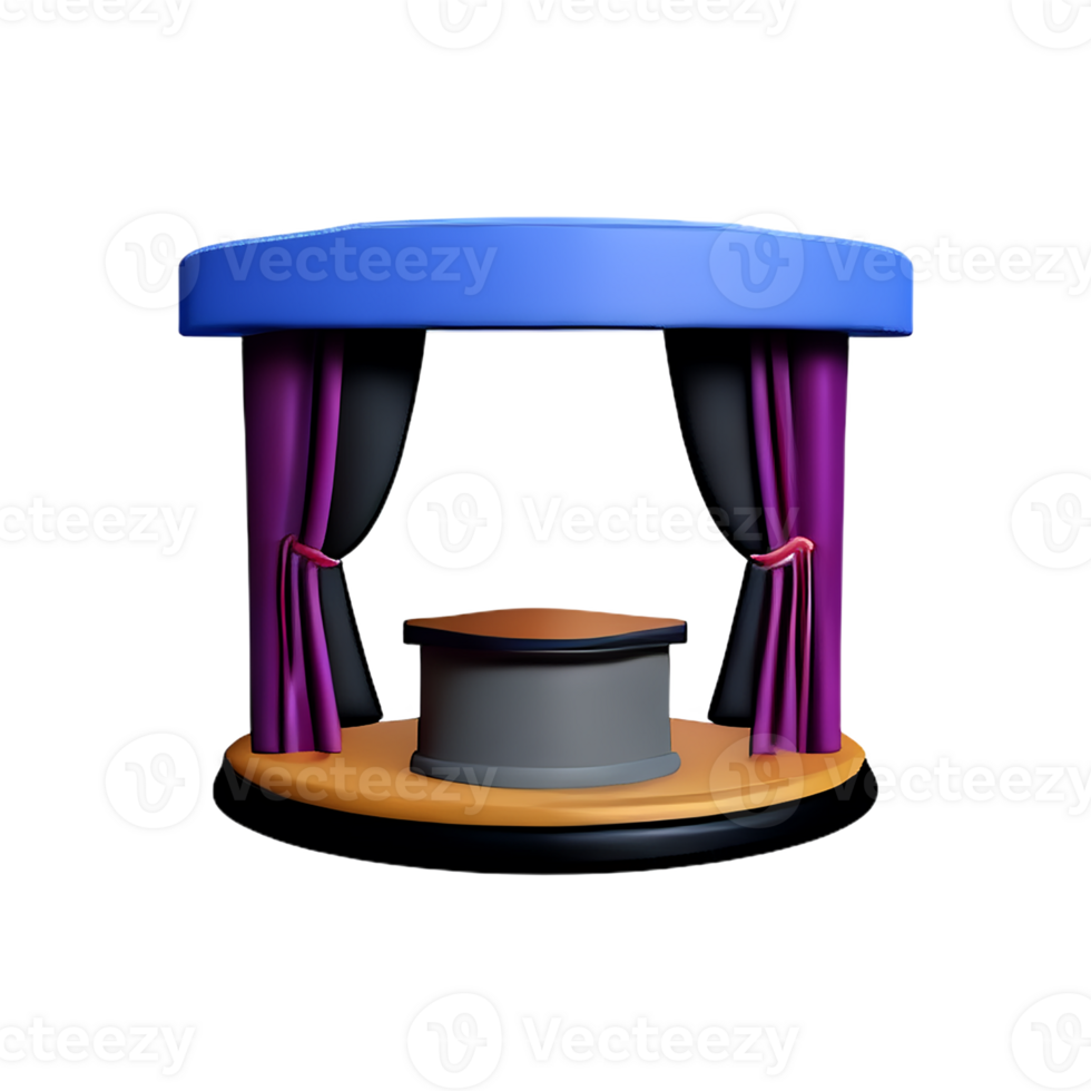 theater 3d rendering icon illustration png