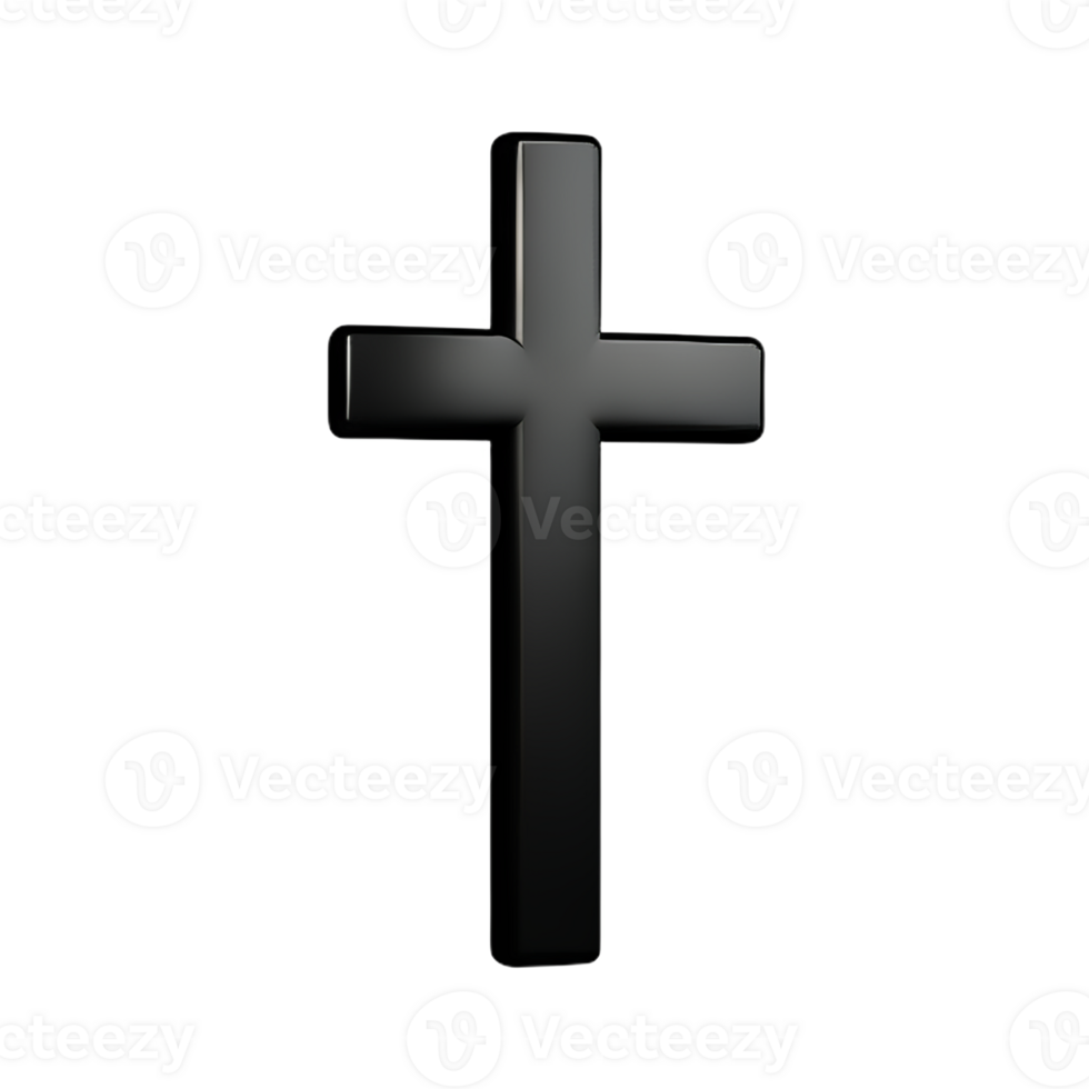 christian cross 3d rendering icon illustration png