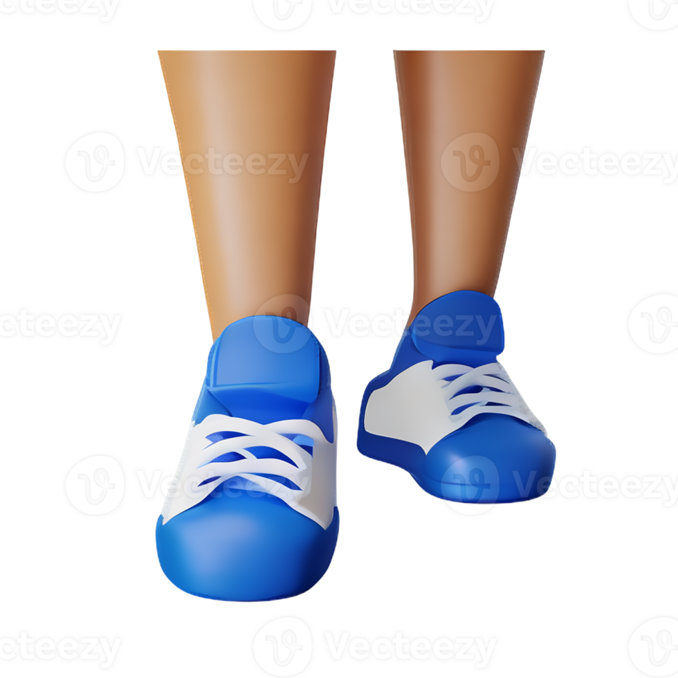 foot 3d rendering icon illustration png