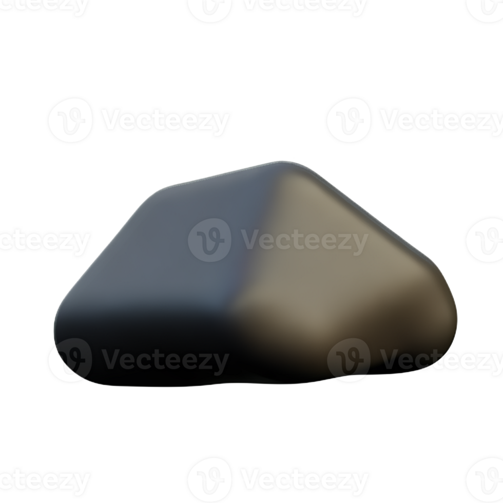 coal 3d rendering icon illustration png