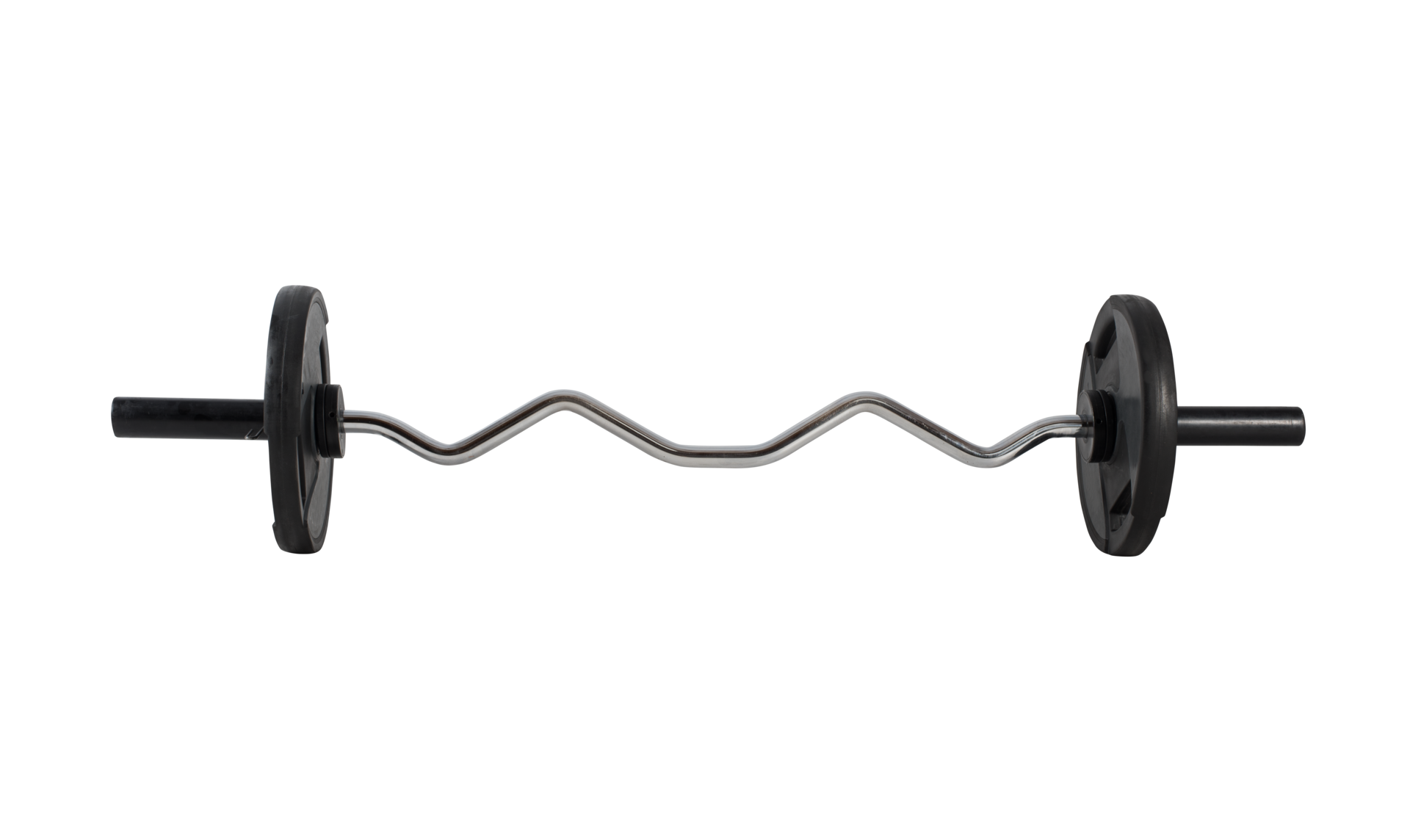 Isolated curved barbell, equipment of a gym 28799972 PNG
