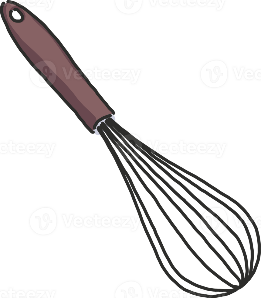 Kitchen items Whisk cartoon style png