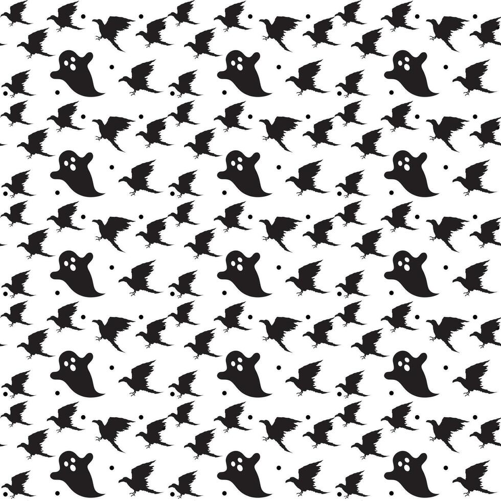 WSeamless halloween pattern design, Creative halloween layout for your designeb vector