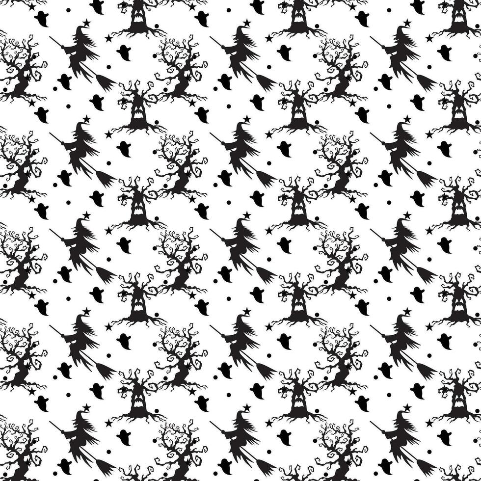 WSeamless halloween pattern design, Creative halloween layout for your designeb vector