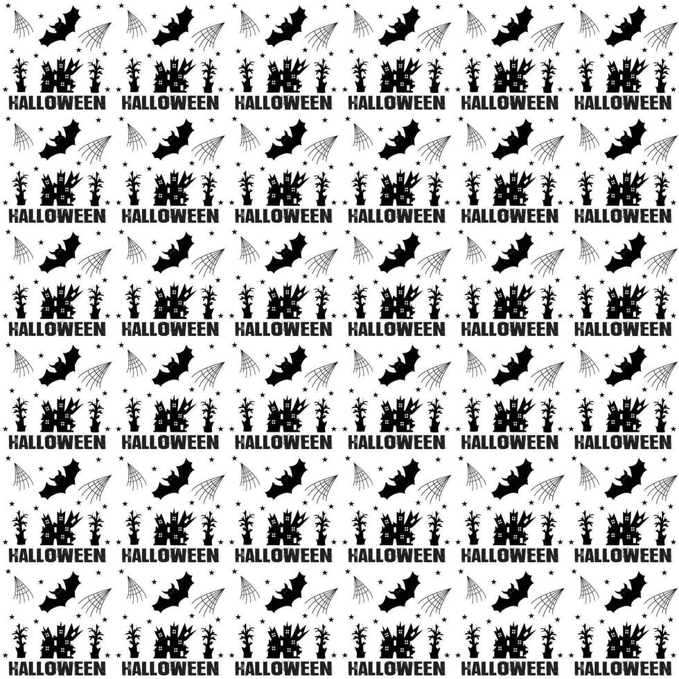 Seamless halloween pattern design, Creative halloween layout for your designWeb vector