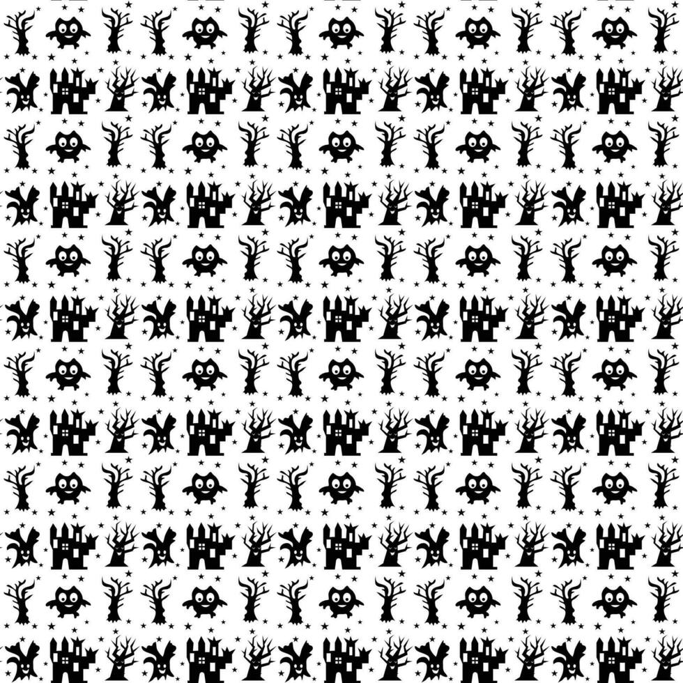 Seamless halloween pattern design, Creative halloween layout for your designWeb vector
