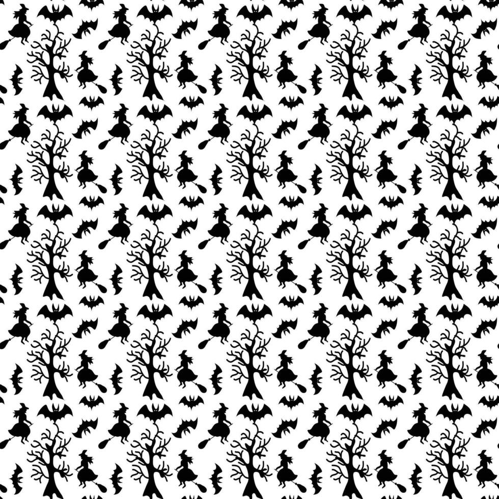 Seamless halloween pattern design, Creative halloween layout for your designWeb vector