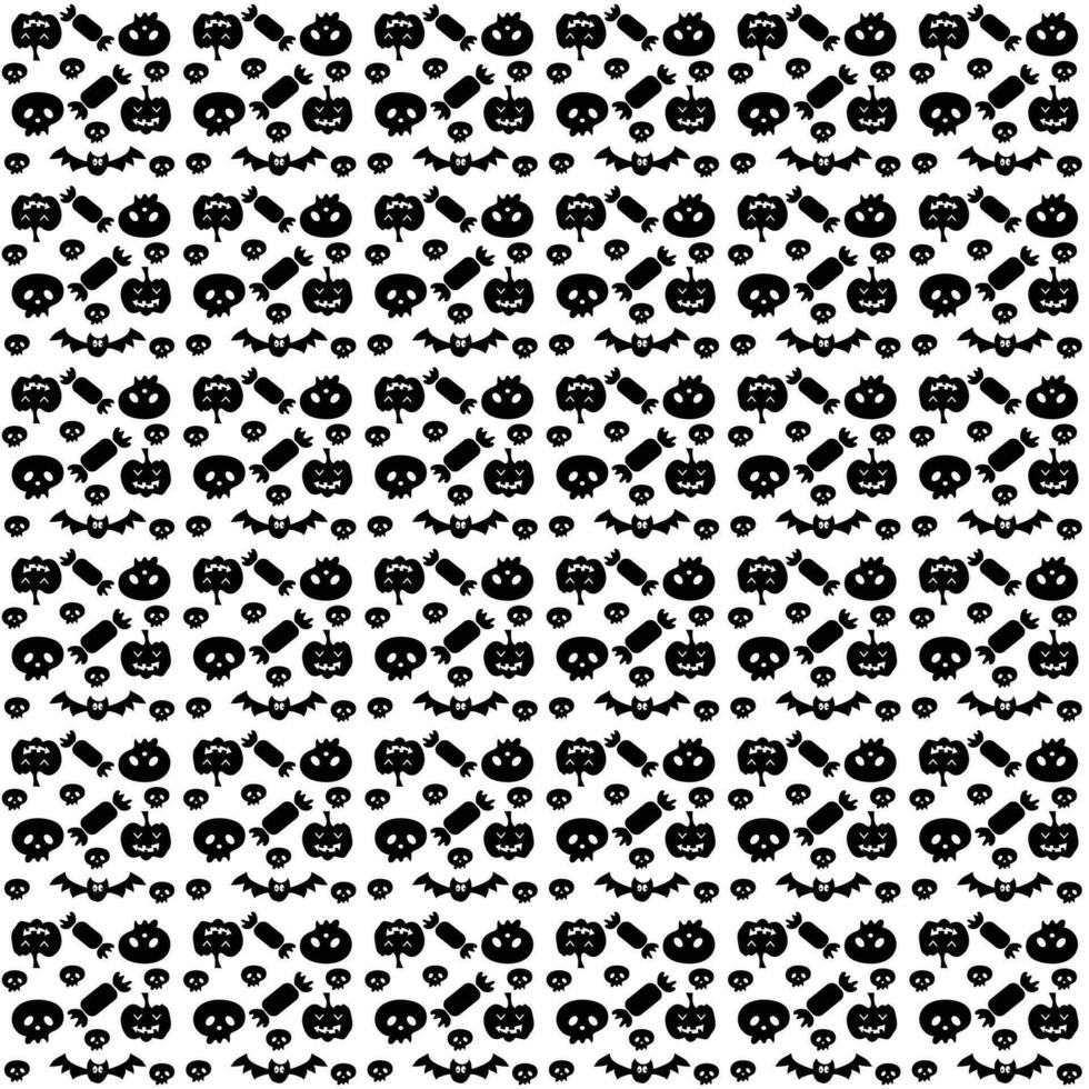 Seamless halloween pattern design, Creative halloween layout for your designWeb vector