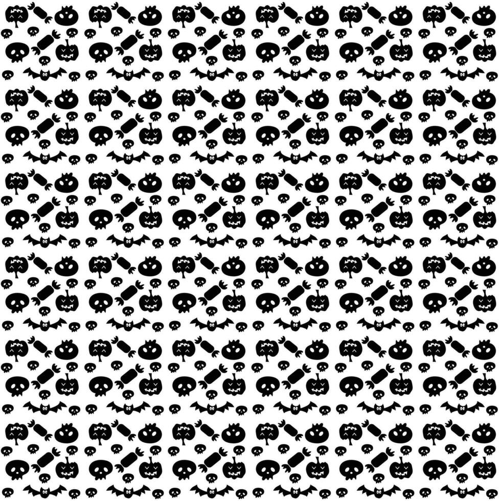 Seamless halloween pattern design, Creative halloween layout for your designWeb vector