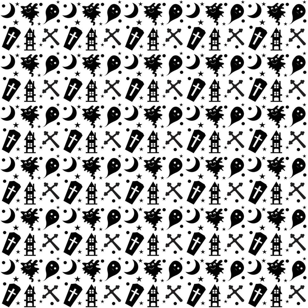 Seamless halloween pattern design, Creative halloween layout for your designWeb vector