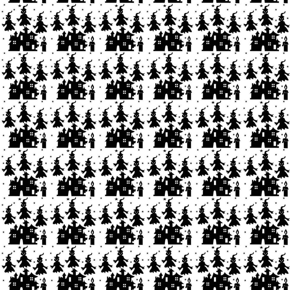 Seamless halloween pattern design, Creative halloween layout for your designWeb vector