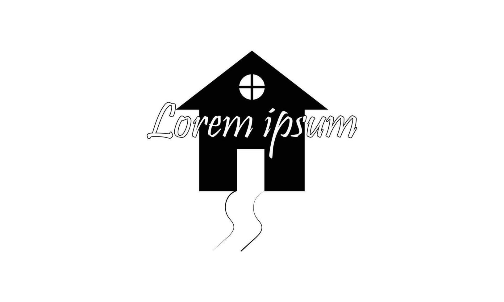 Housing company logo design template vector