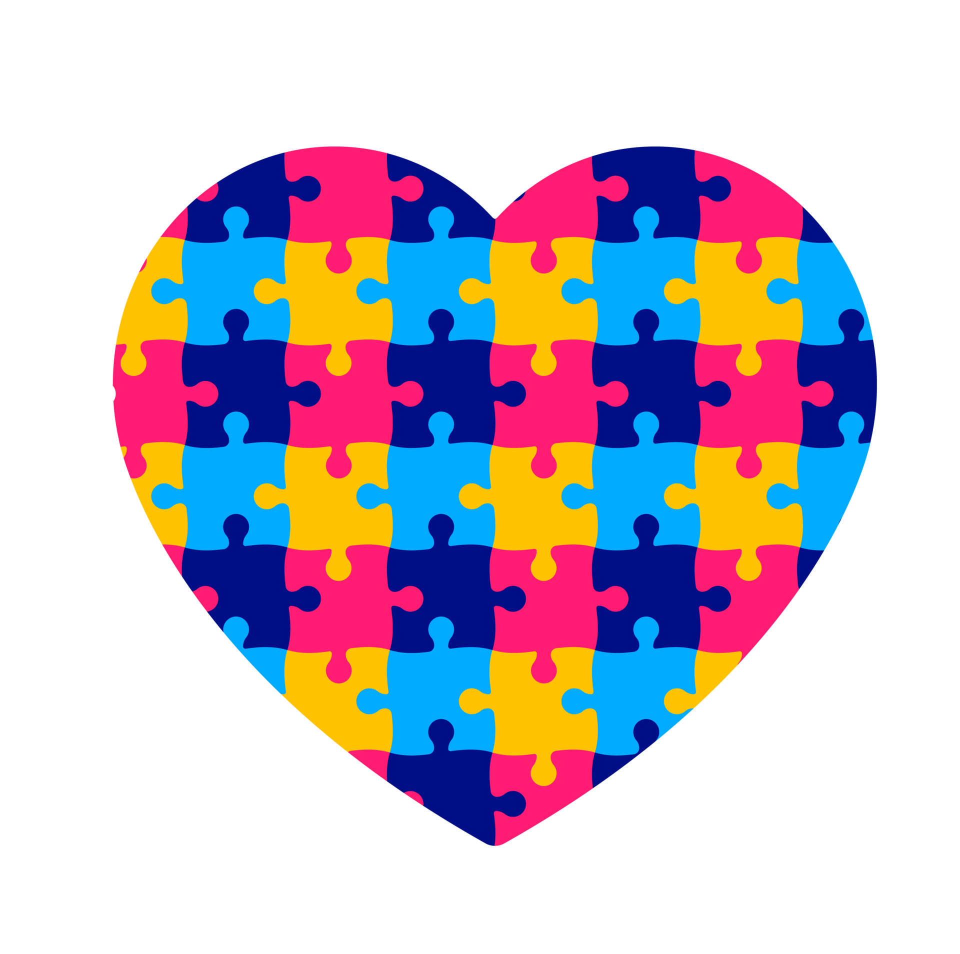 World autism awareness day autism puzzle piece love icon png design