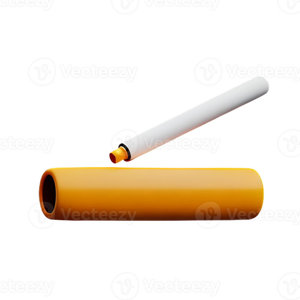 smoking 3d rendering icon illustration png