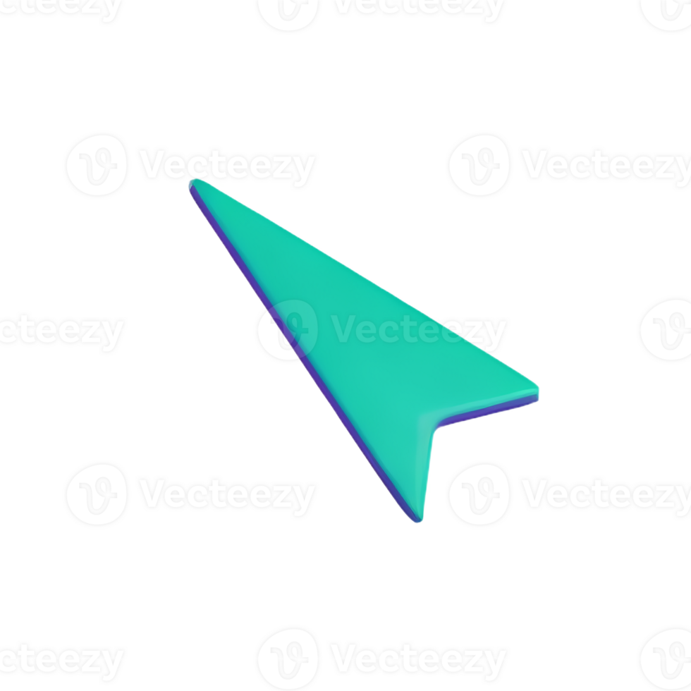 mouse cursor 3d rendering icon illustration png