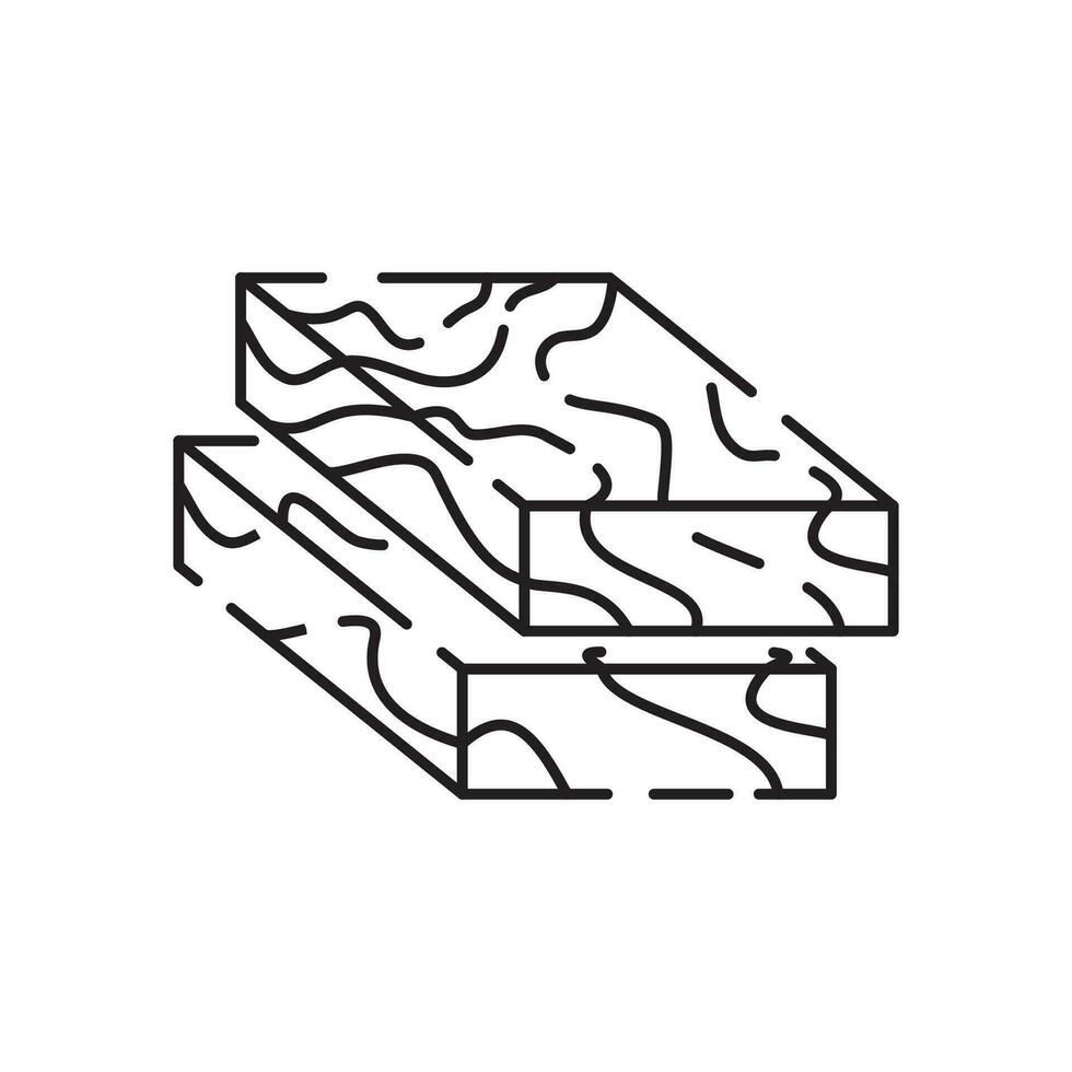 Woodcutter line icon. Log, wood, wooden icon outline style for your web design. vector